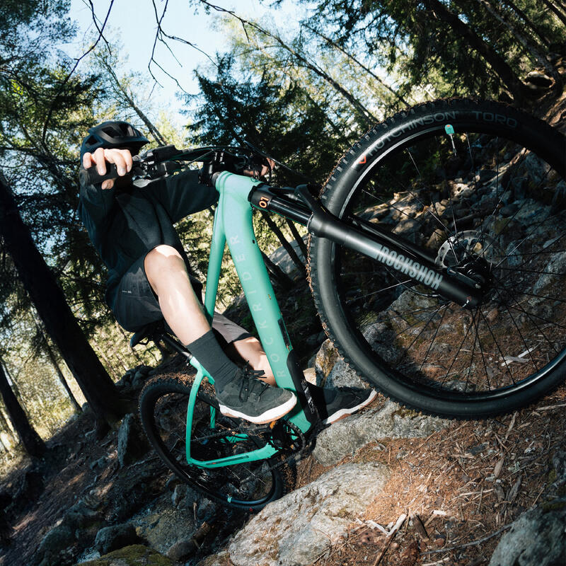 Bicicletă MTB electrică 26" 9-12 ani E EXPL 900 Verde Copii