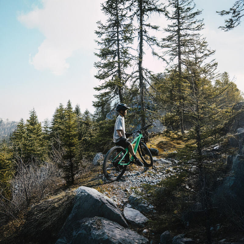 Bicicletă MTB electrică 26" 9-12 ani E EXPL 900 Verde Copii