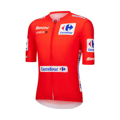 Maglia ciclismo bici da corsa La Vuelta 2025 Leader Santini rossa