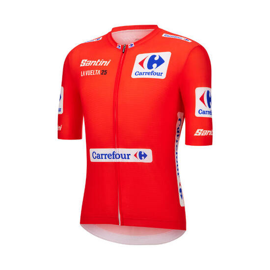 Maglia ciclismo bici da corsa La Vuelta 2025 Leader Santini rossa