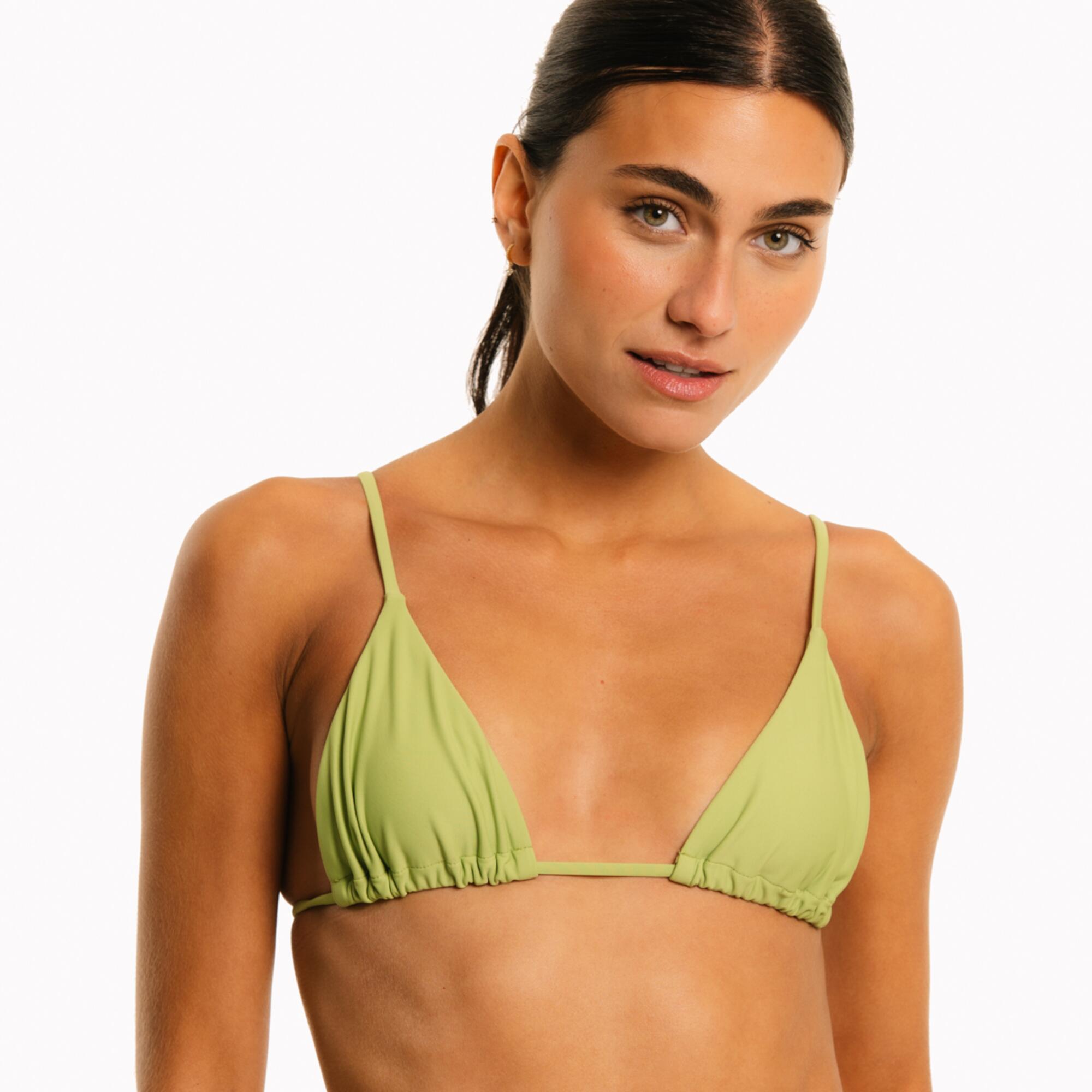 SUN & SURF Top Bikini Mujer Triángulo Verde