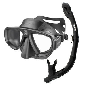 Máscara + Tubo Buceo Snorkel SEAC BIS EXTREME DRY