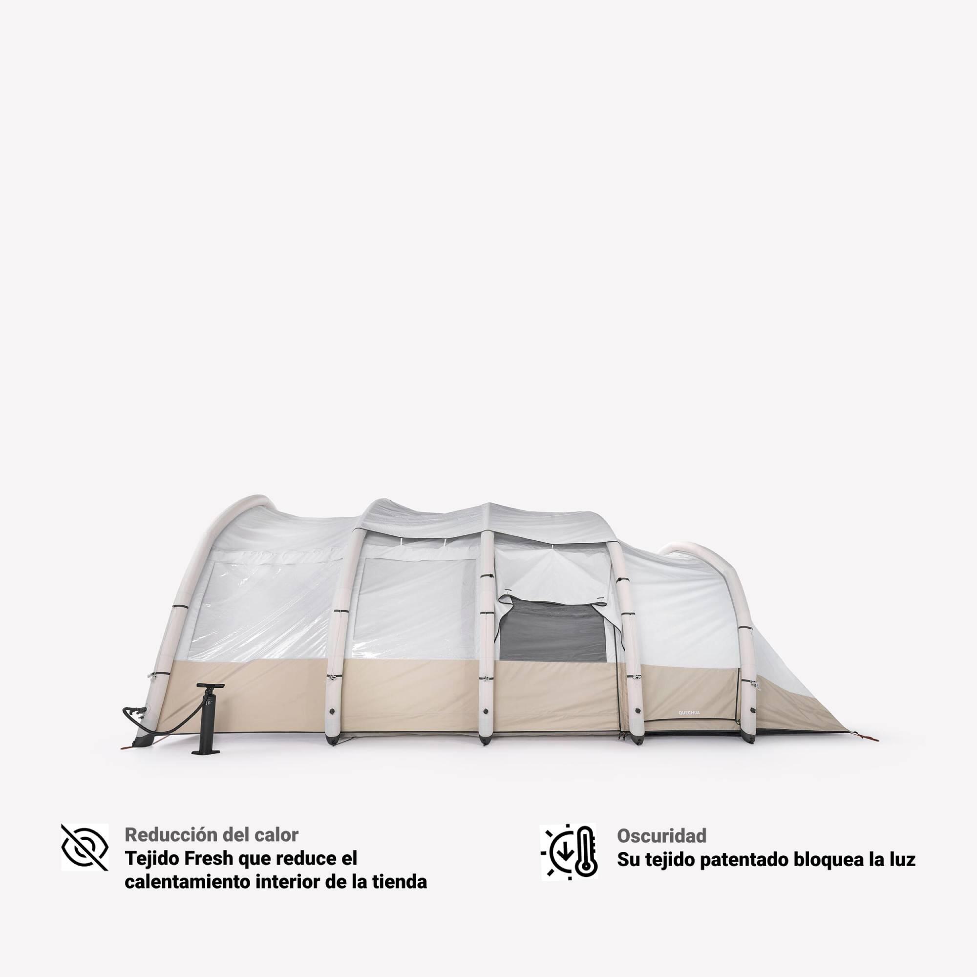 Tienda campaña hinchable 6 pers 3 habitaciones Fresh & Black Air Seconds 6.3 XXL 29/38