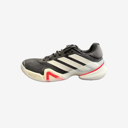 Chaussures de tennis terre battue homme, Barricade 14 noir blanc rouge