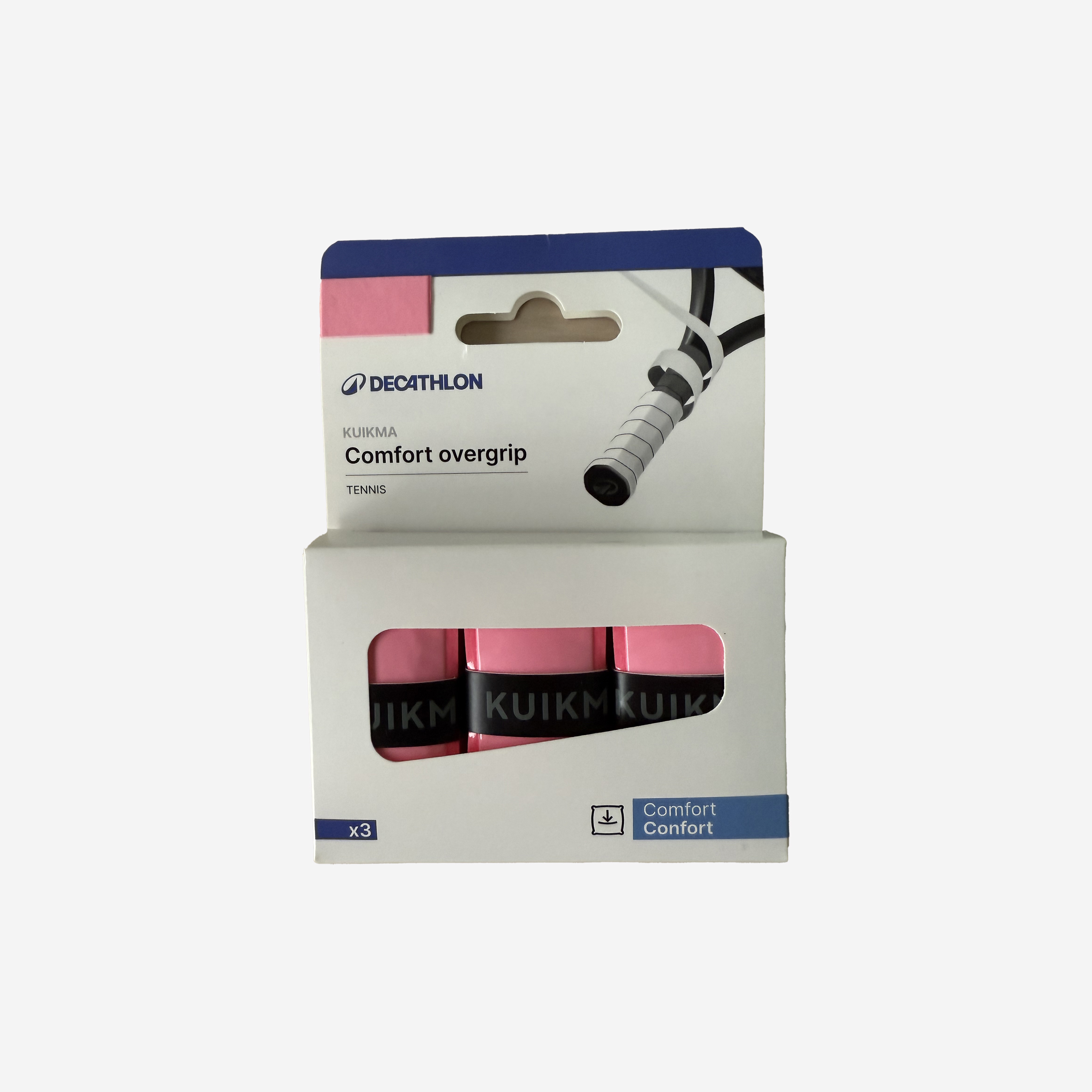 Surgrip de tennis confort soft pink  lot de 3 - Tennis - Artengo- Clubs - Entreprises - Collectivités - Associations