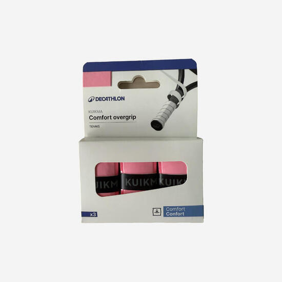 Griffband Comfort Tennisschläger Overgrip 3er-Pack pink
