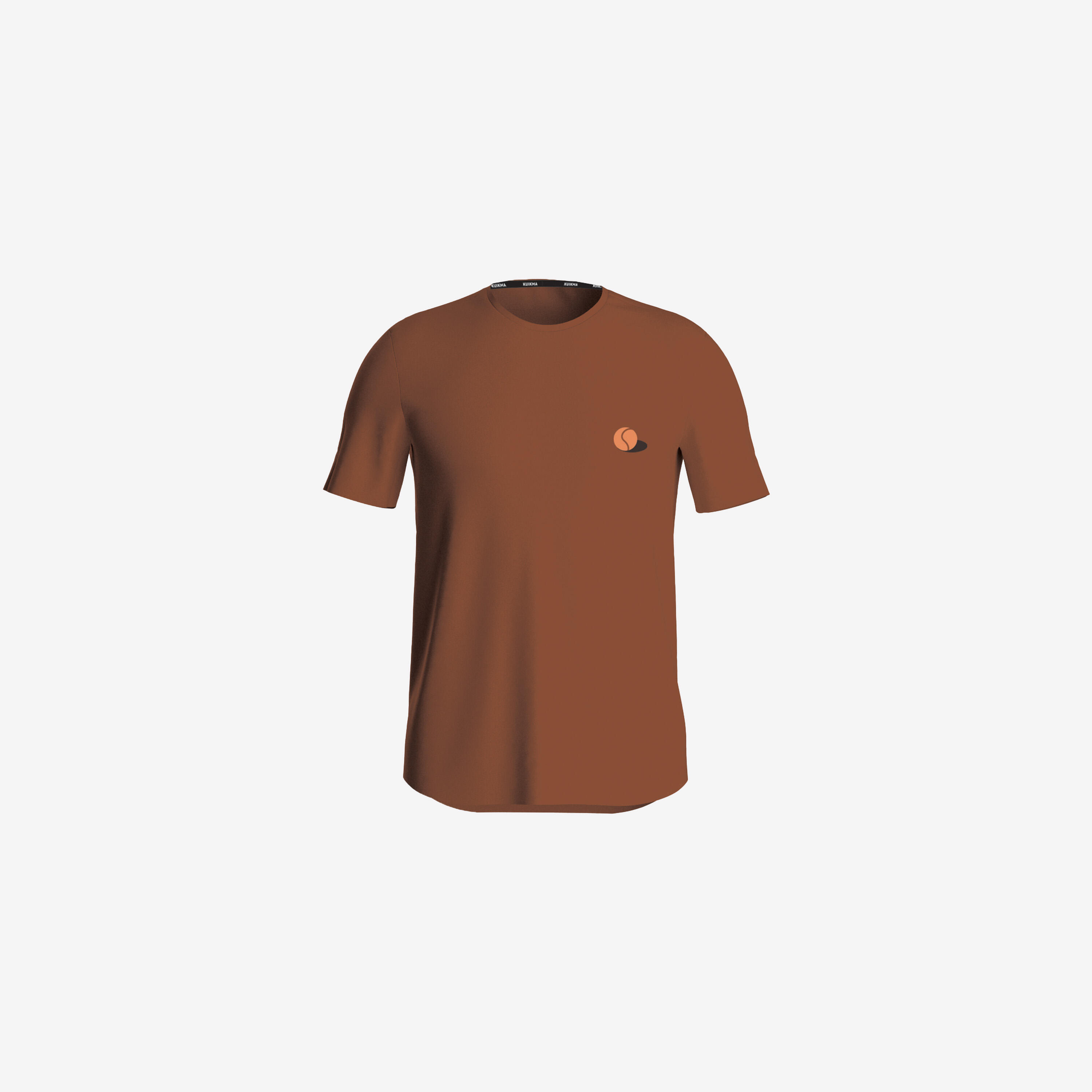 Herren-Tennis-T-Shirt, TTS Soft braun 4/11