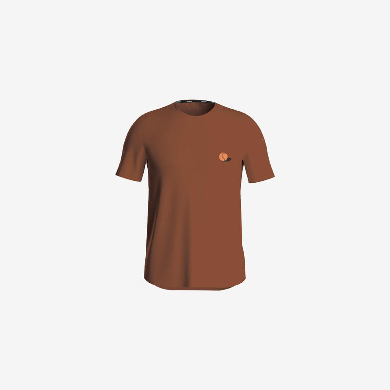 Erkek Tenis Tişörtü - Kahverengi - TTS Soft