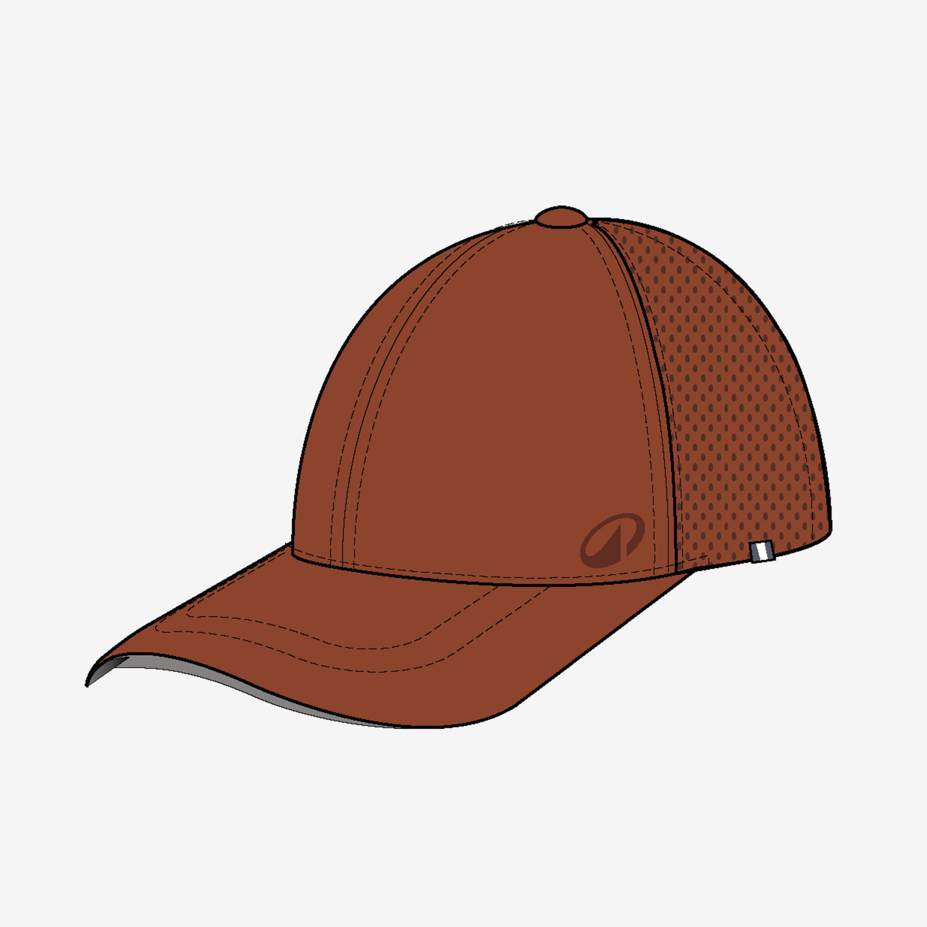 KUIKMA Tenisová šiltovka TC 900 hnedá