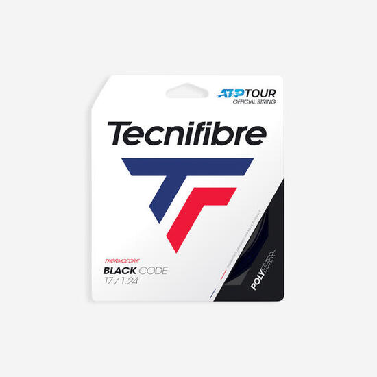 CORDAGE DE TENNIS MONOFILAMENT BLACK CODE 1.24mm NOIR
