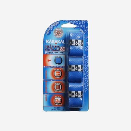 Karakal Griffband Raketsports dünn - Nano 60 3er Pack blau