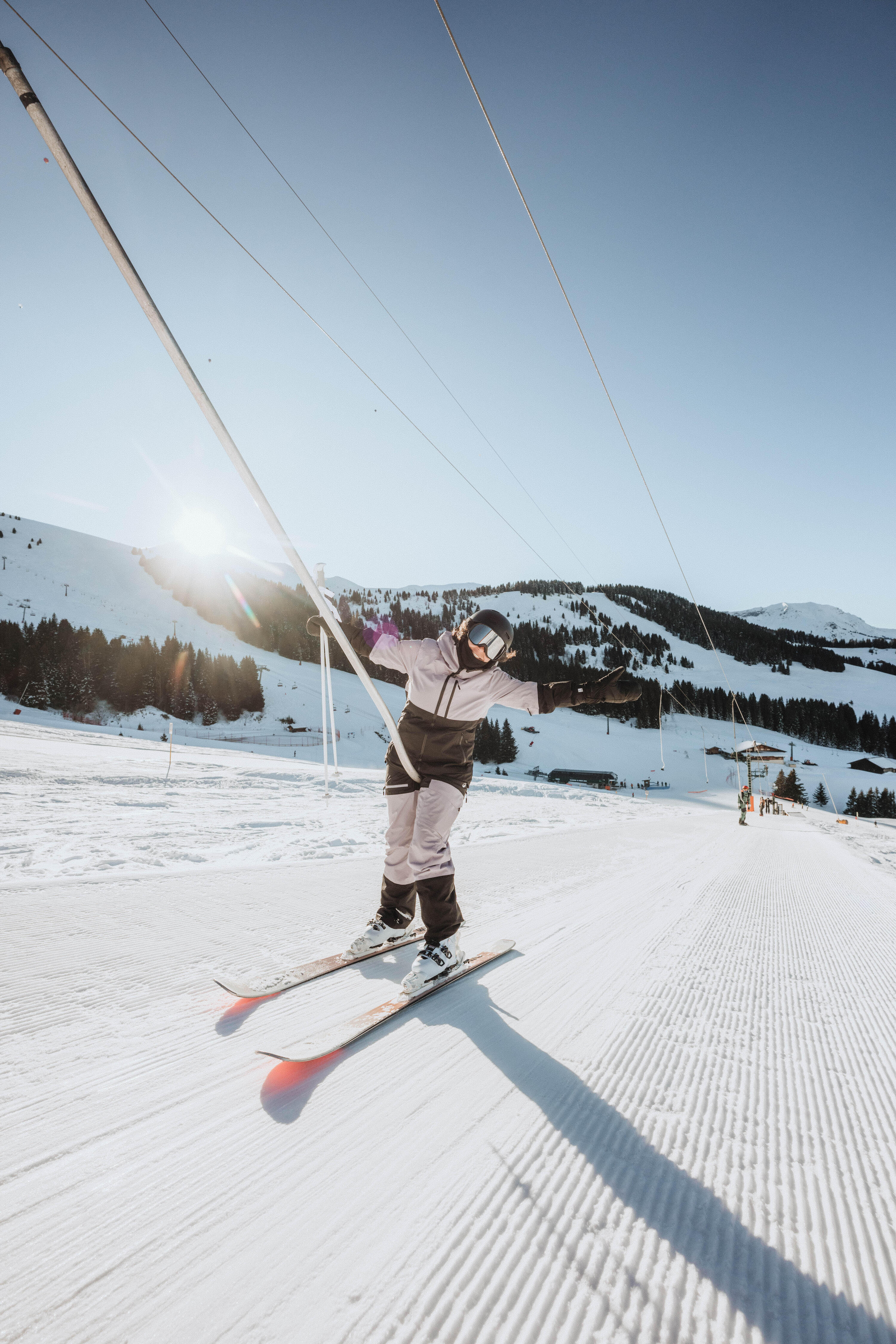 Manteau de ski et planche à neige chaud et respirant femme, 500 AM 17/30