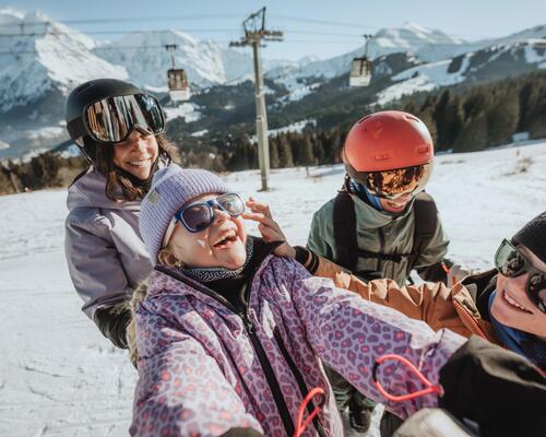 Skipiste familie
