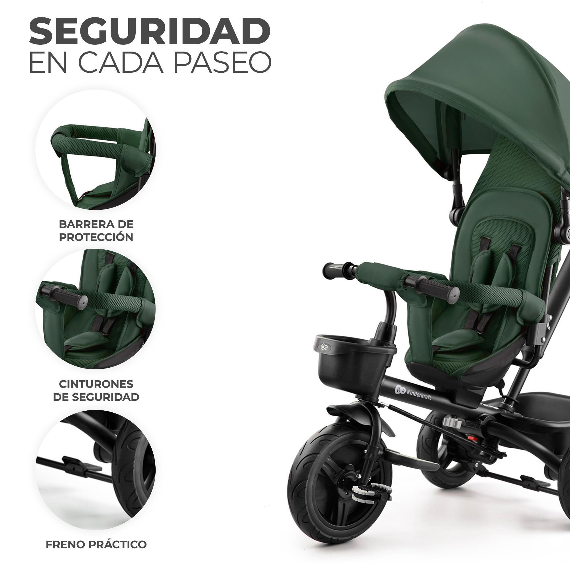 Triciclo Kinderkraft AVEO mystic green - CD 3/11