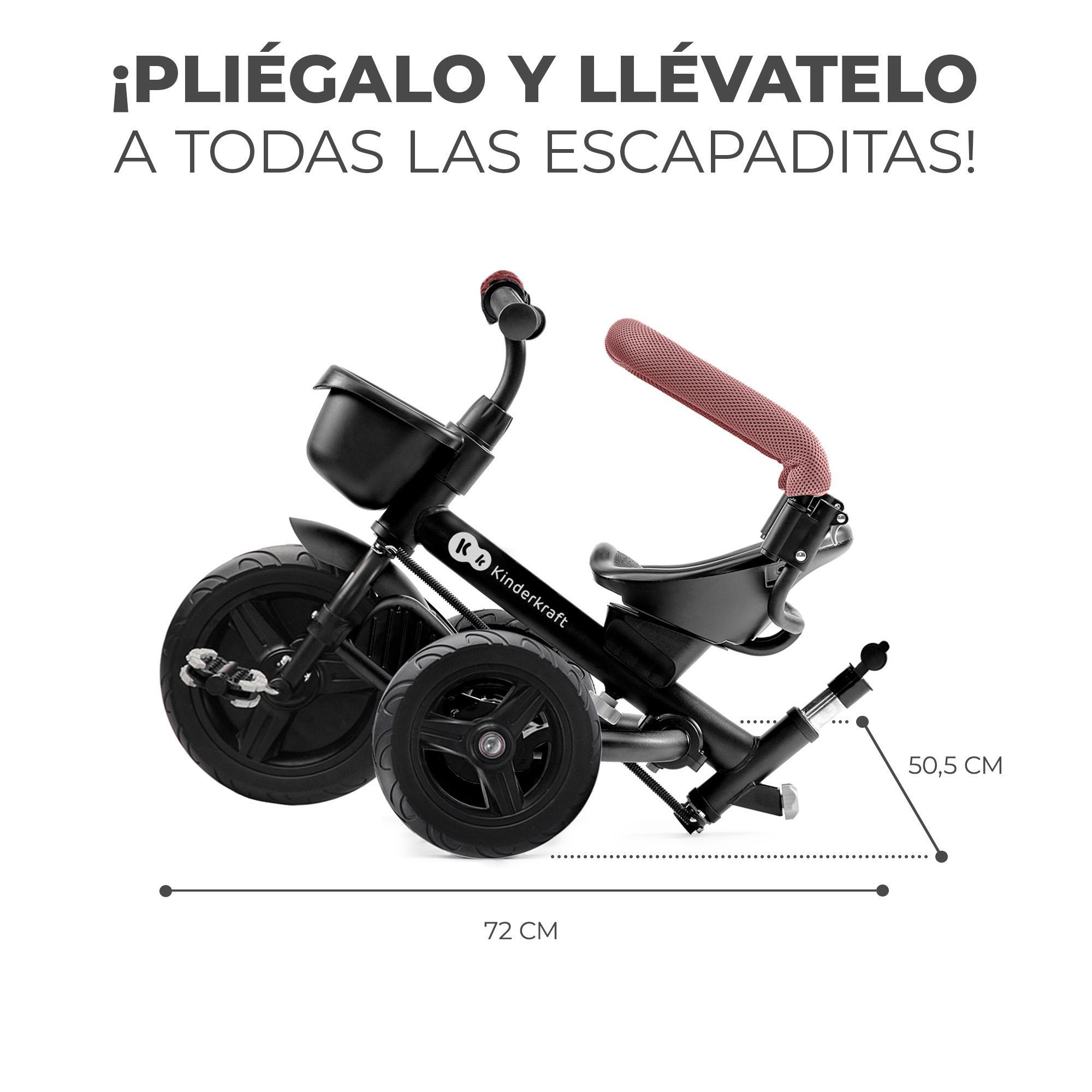 Segunda vida - Triciclo Kinderkraft AVEO rose pink - CD 8/10