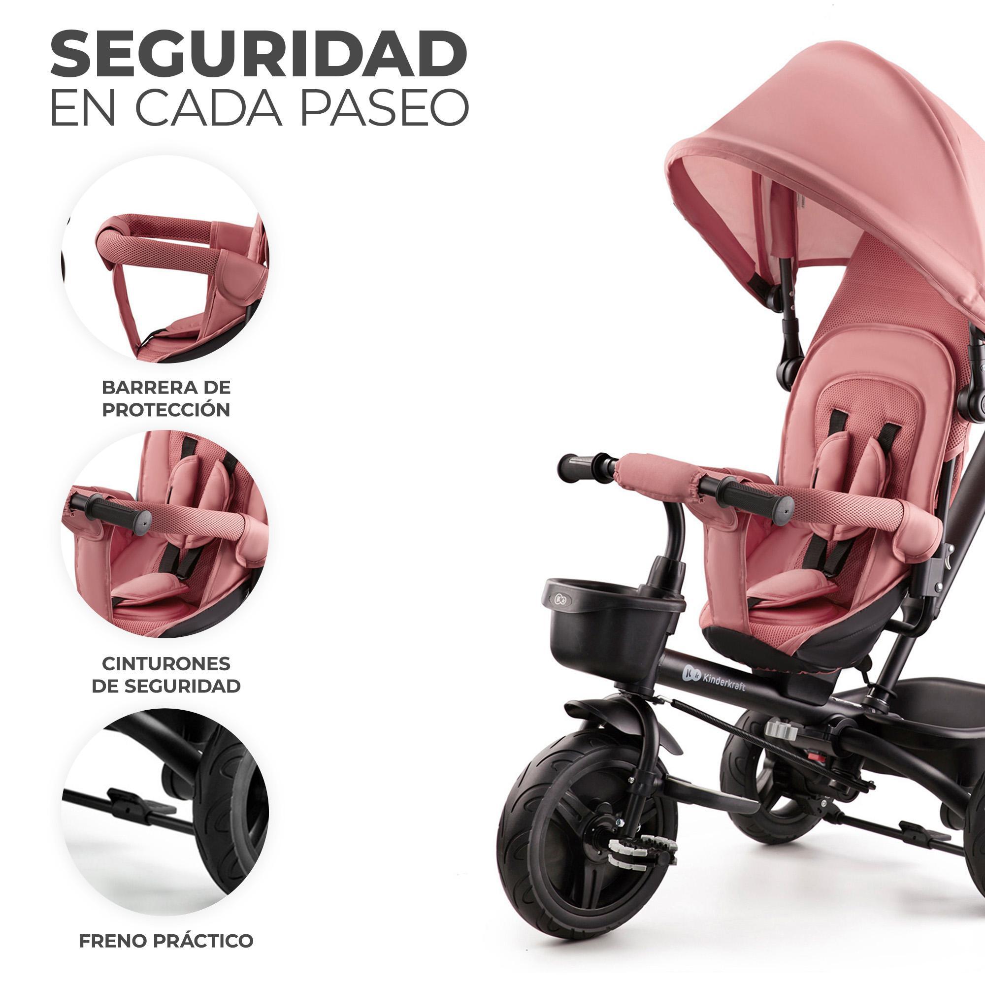 Segunda vida - Triciclo Kinderkraft AVEO rose pink - CD 2/10