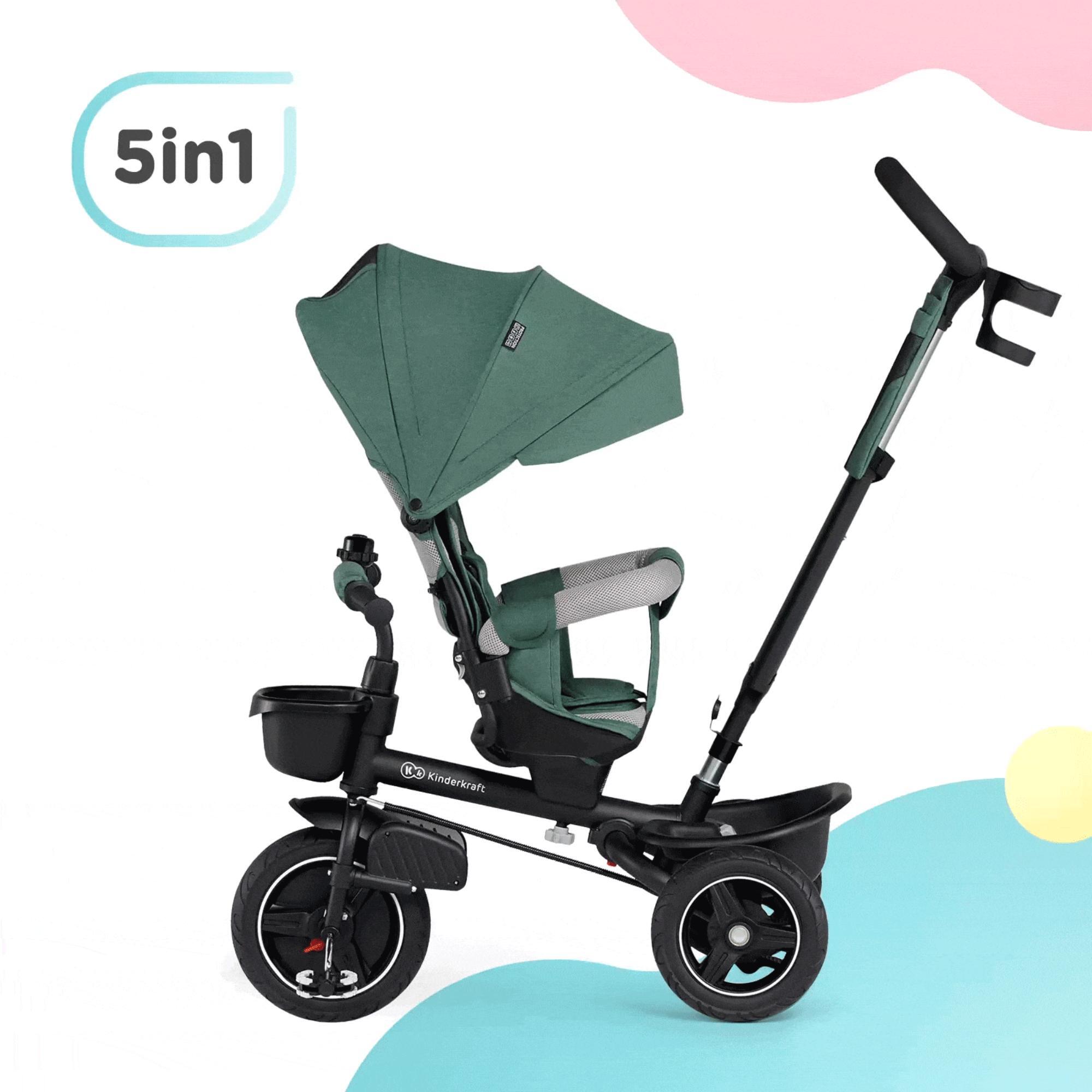 Triciclo Kinderkraft Spinstep grey - CD 8/12