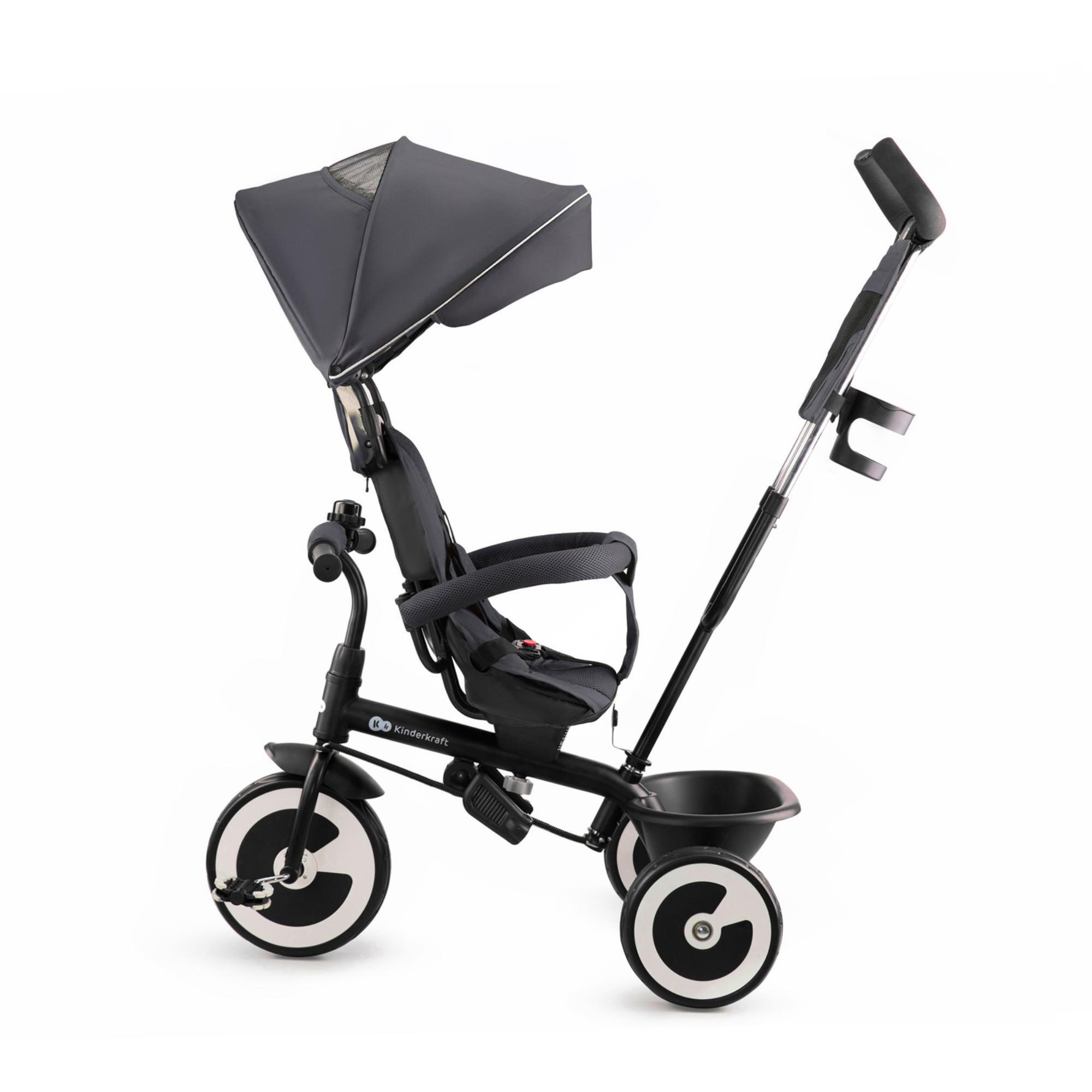 Triciclo Kinderkraft ASTON malachite grey - CD 2/8