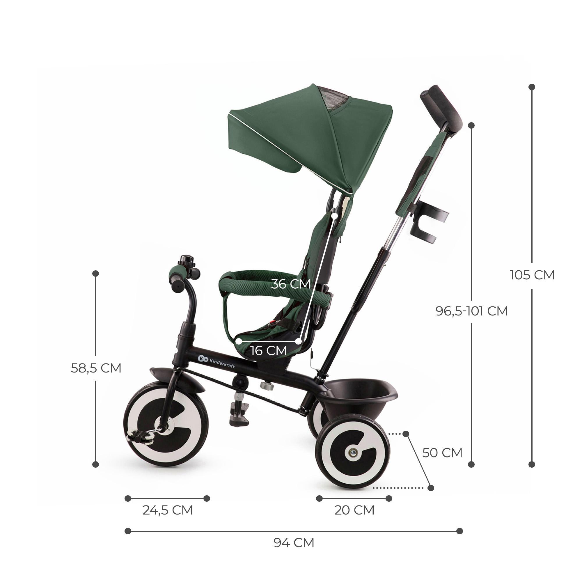 Tricicle Kinderkraft Aston Mystic Green CD 4/9