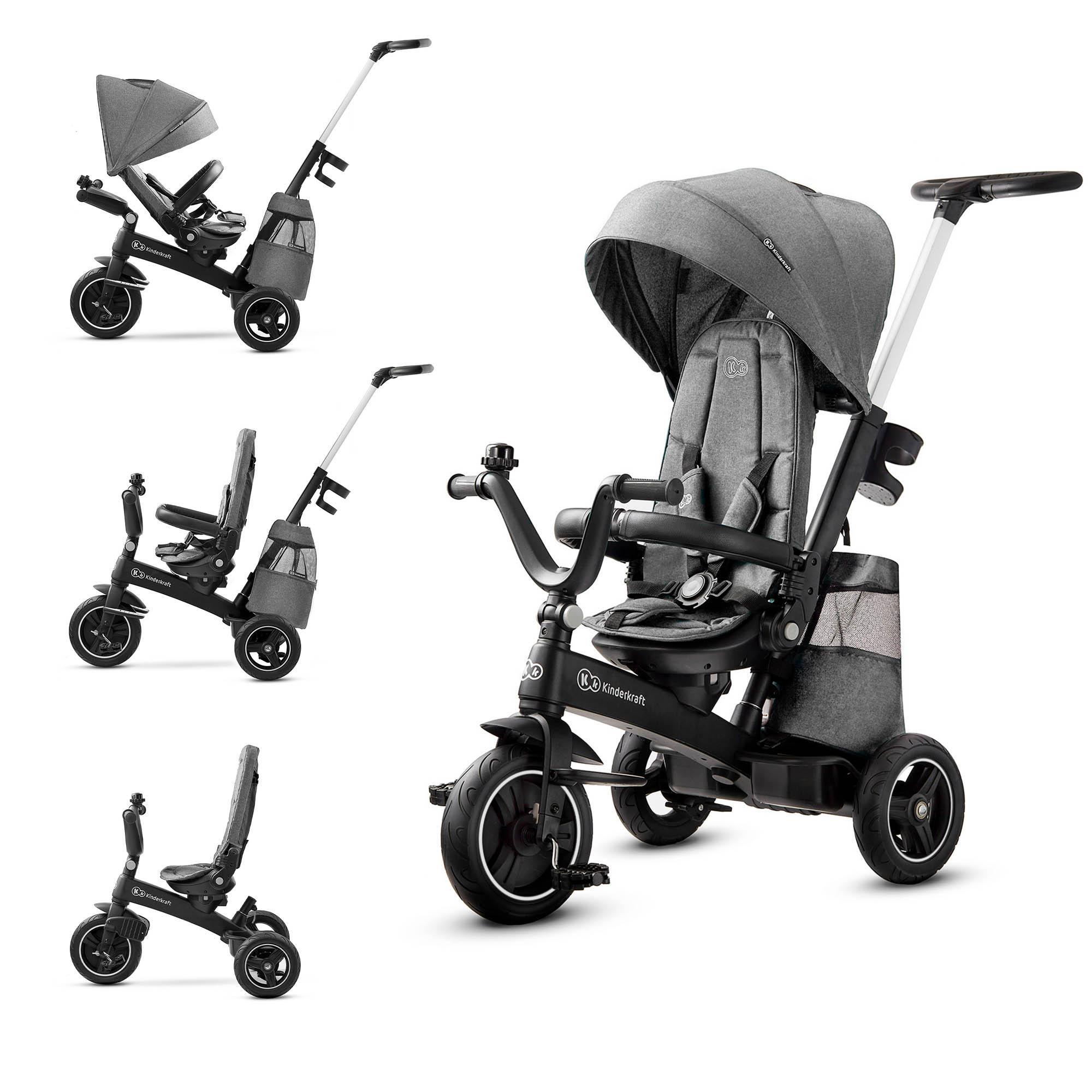 Triciclo Kinderkraft EASYTWIST grey - CD 3/11