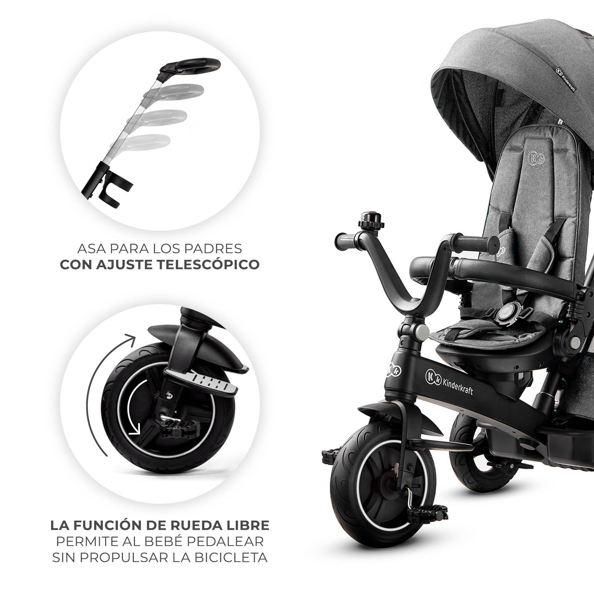 Triciclo Kinderkraft EASYTWIST grey - CD 4/11