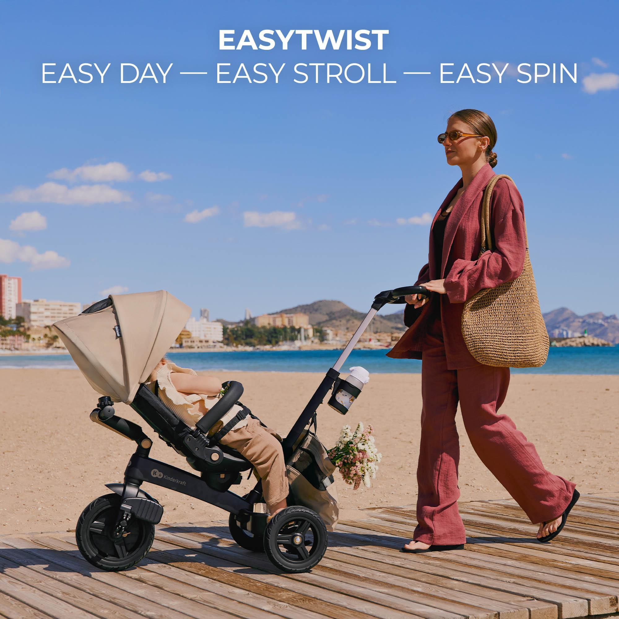 Triciclo Kinderkraft EASYTWIST grey - CD 10/11