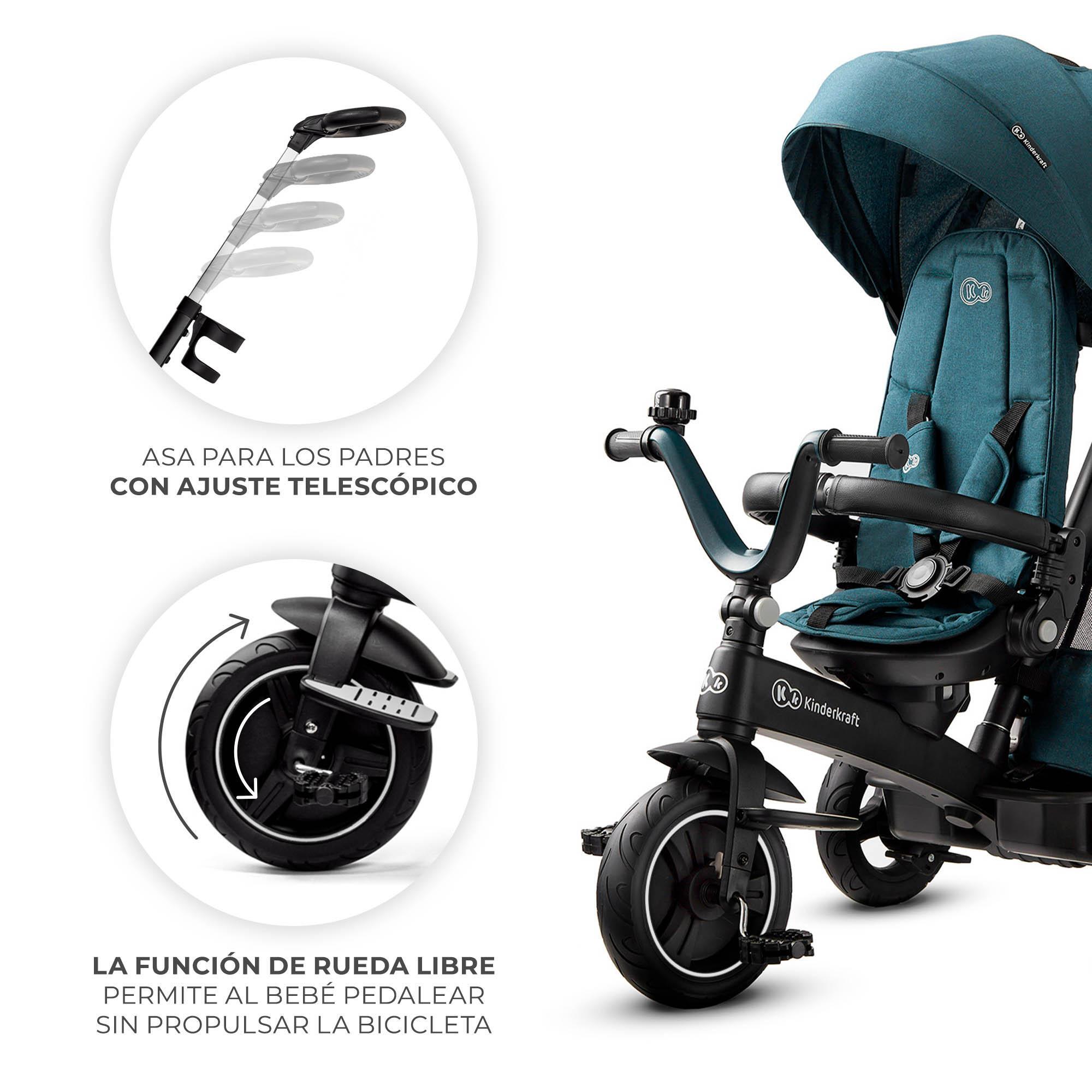 Triciclo Kinderkraft EASYTWIST green - CD 7/10