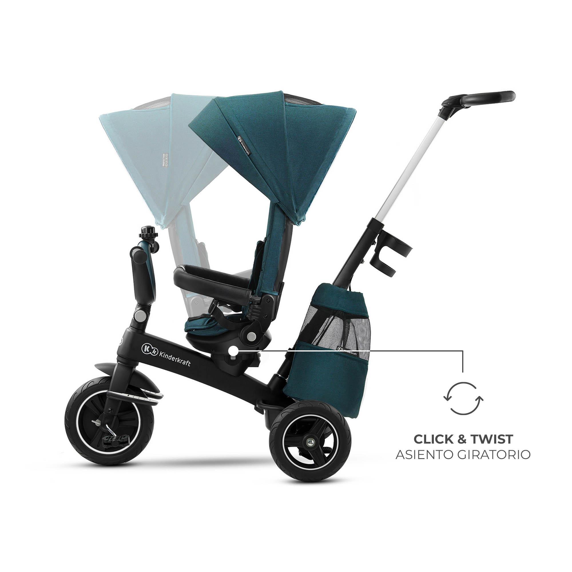 Triciclo Kinderkraft EASYTWIST green - CD 4/10