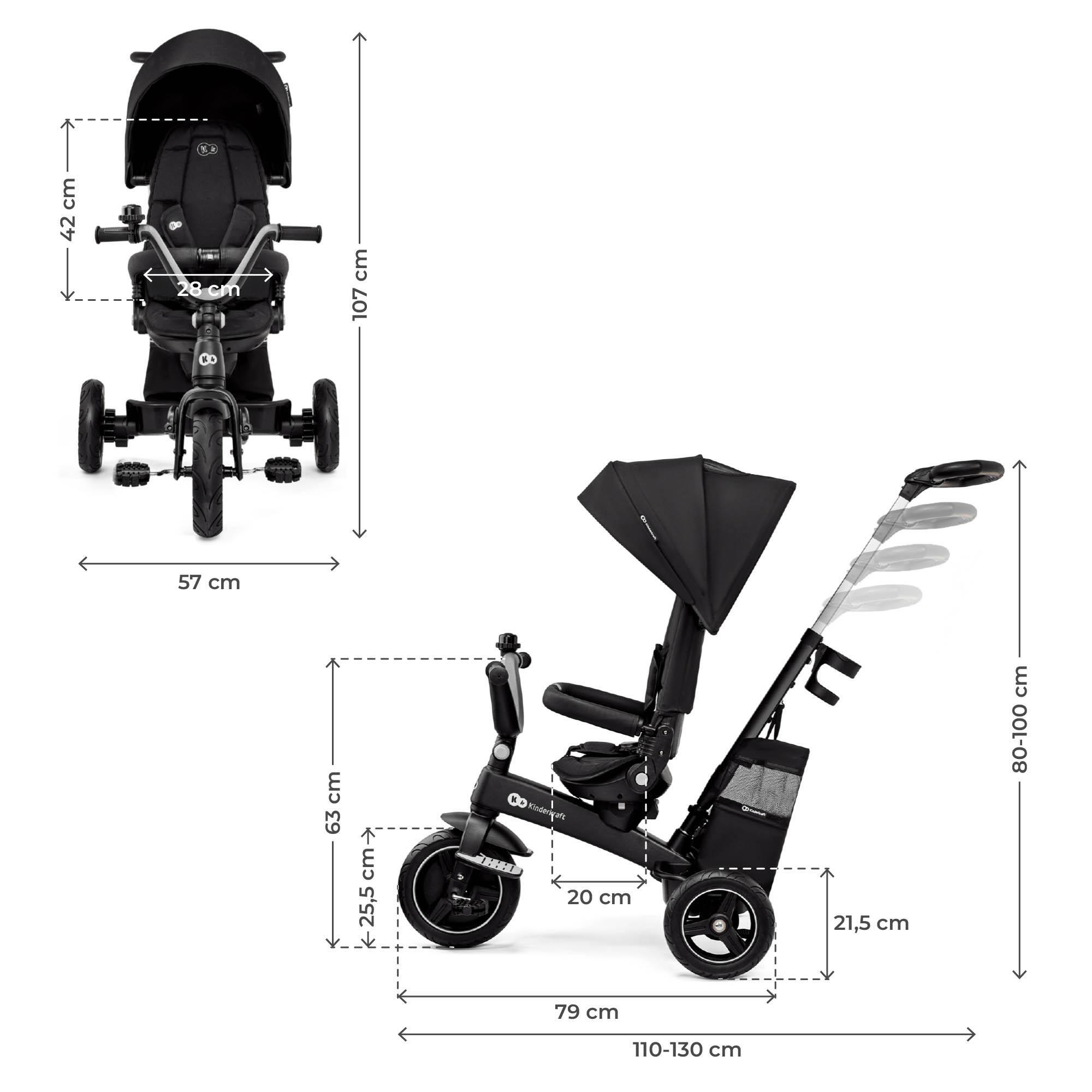 Tricicle Kinderkraft Easytwist Black CD 7/10