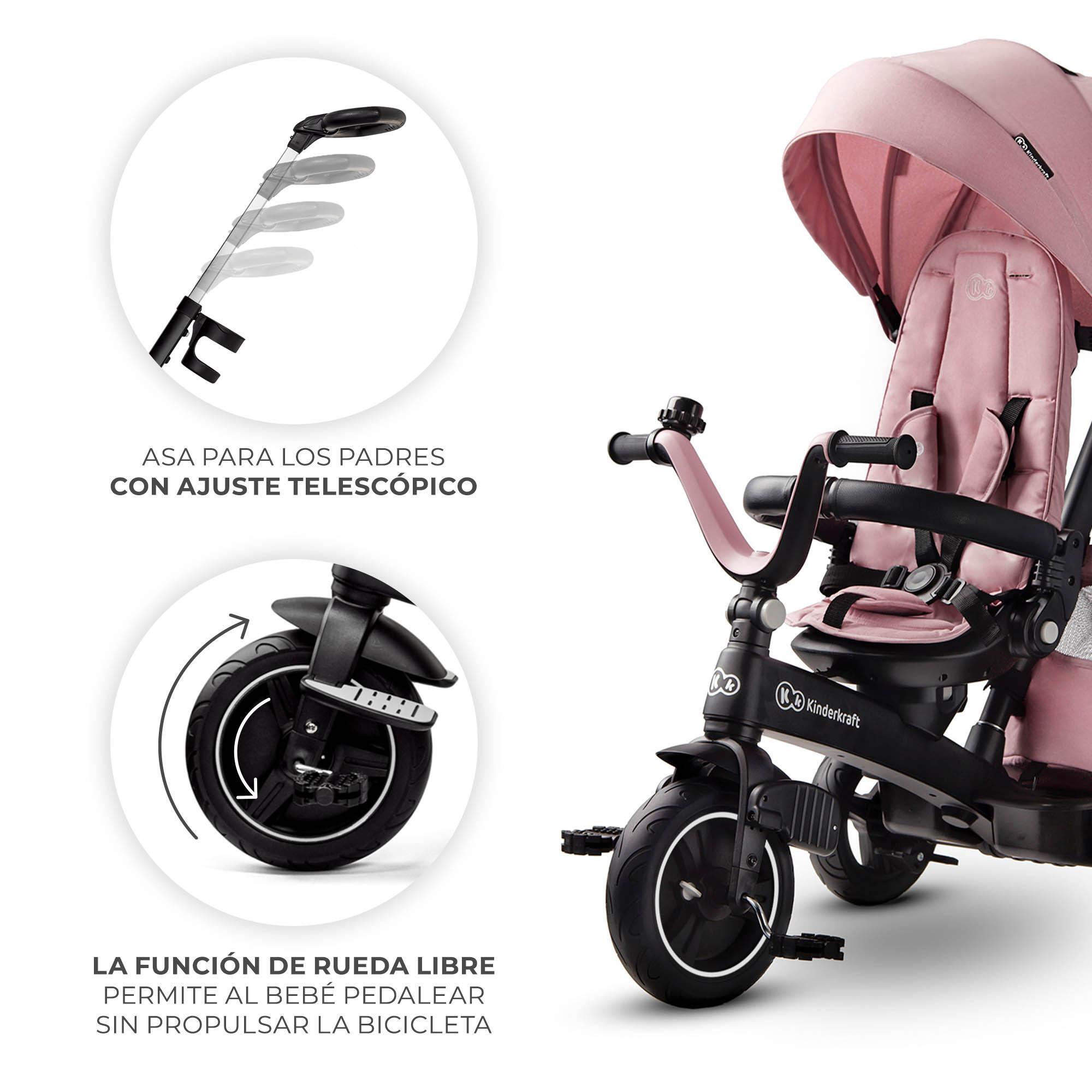 Triciclo Kinderkraft EASYTWIST pink - CD 2/9