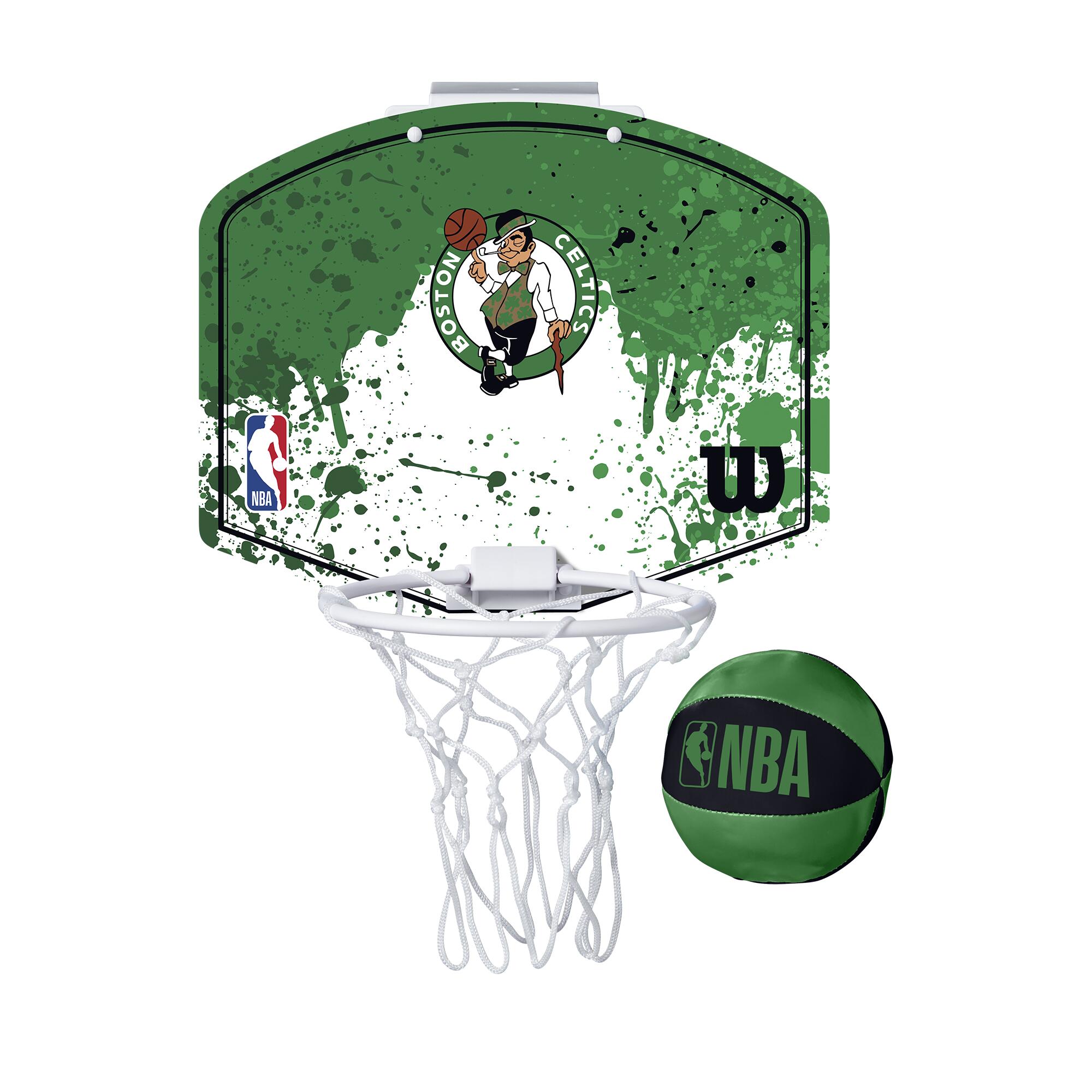 WILSON Mini-canestro da basket con i colori dei Boston Celtics
