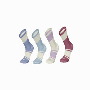 CALCETINES LARGOS DE DEPORTE NIÑO RS 300 MULTICOLOR EN LOTE DE 4 PARES.