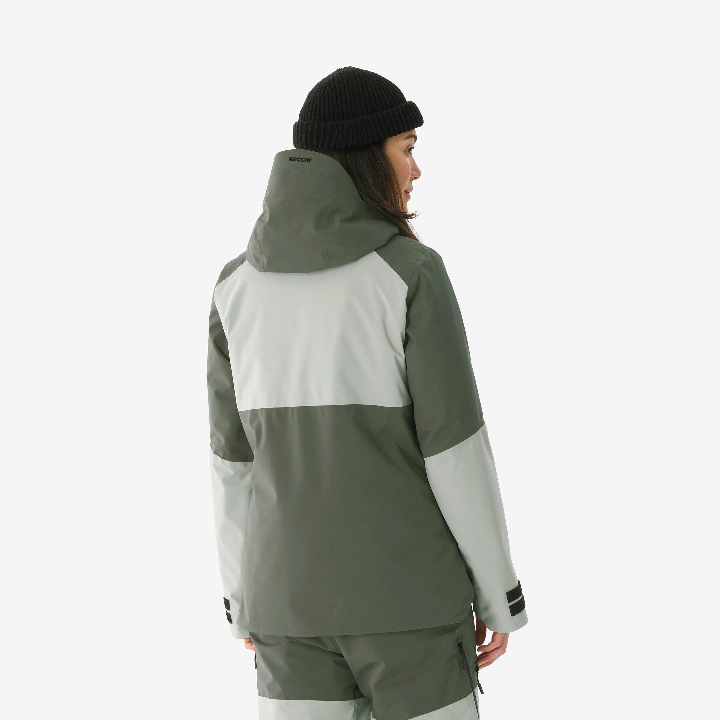 Manteau de ski et planche à neige chaud et respirant femme, 500 AM 3/17