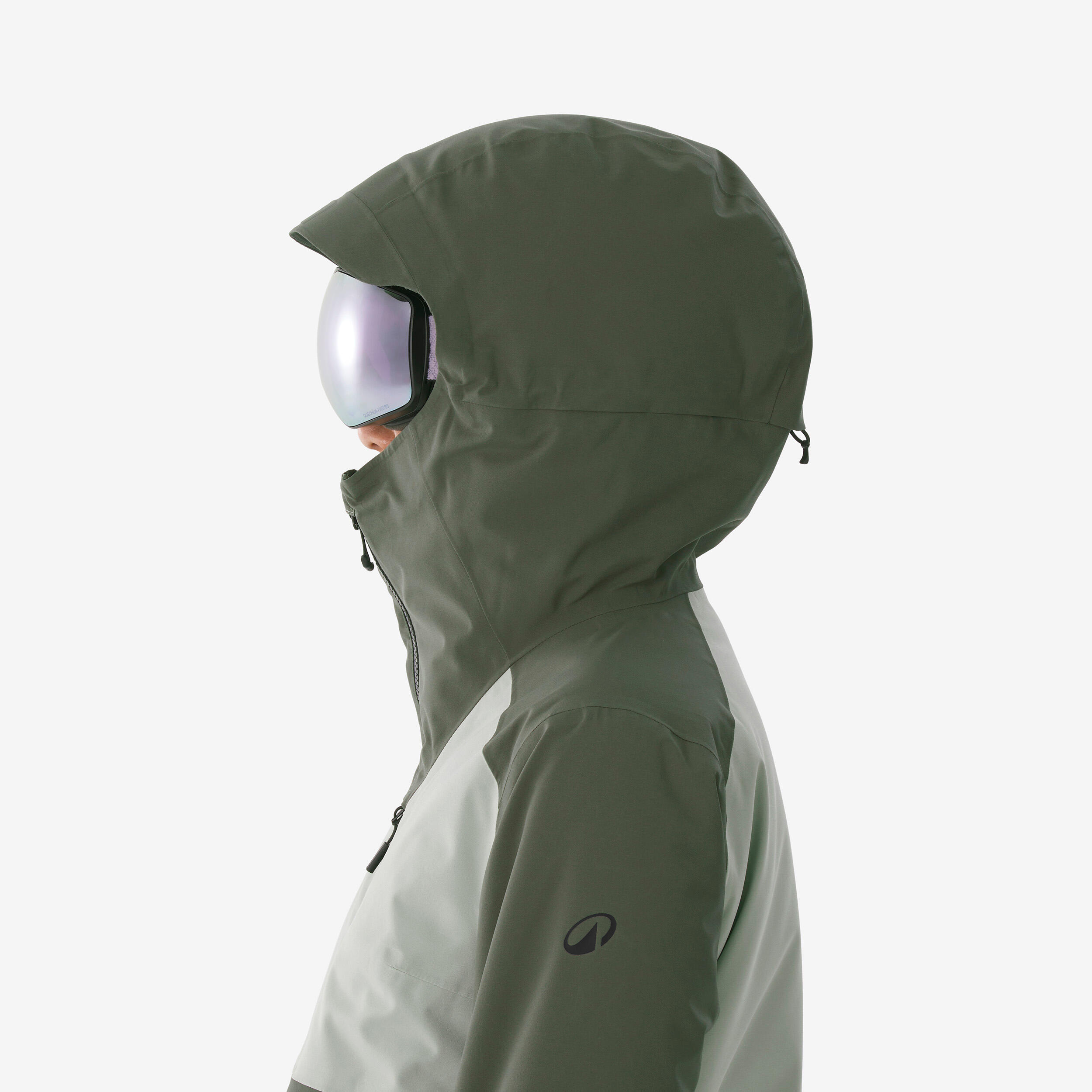 Manteau de ski et planche à neige chaud et respirant femme, 500 AM 7/17
