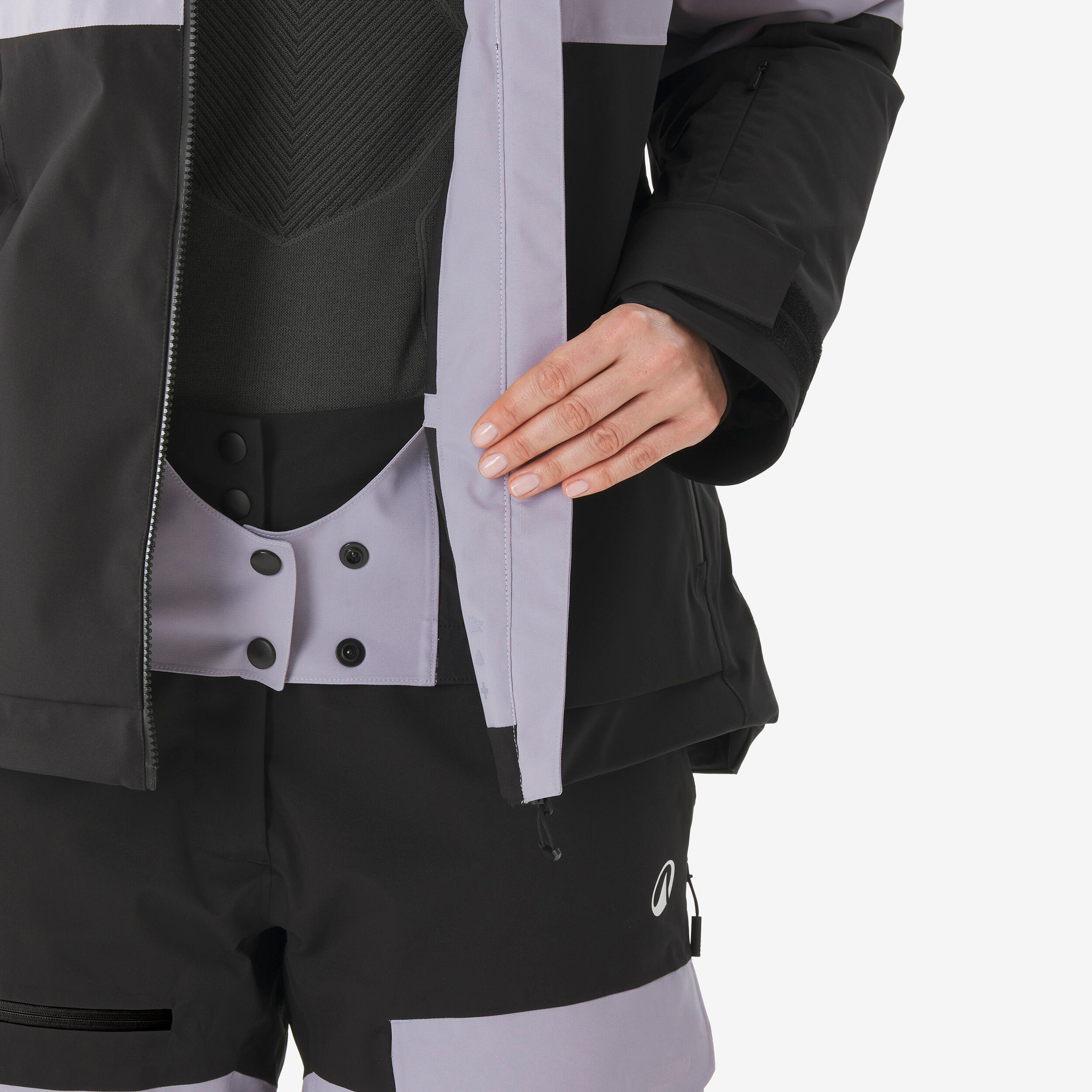 Manteau de ski et planche à neige chaud et respirant femme, 500 AM 8/30