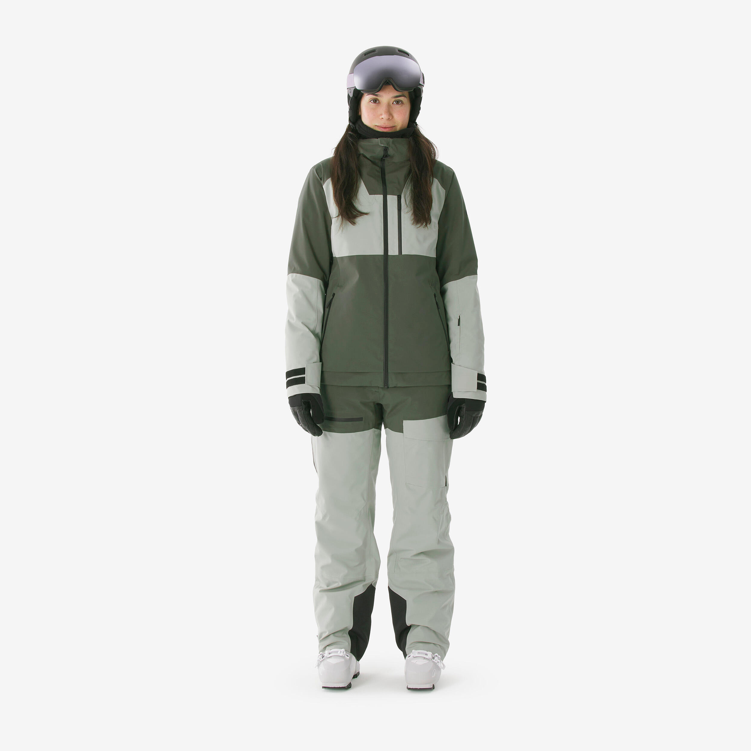 Women's Waterproof Breathable Ski and Snowboard Pants, 500 AM 14/20