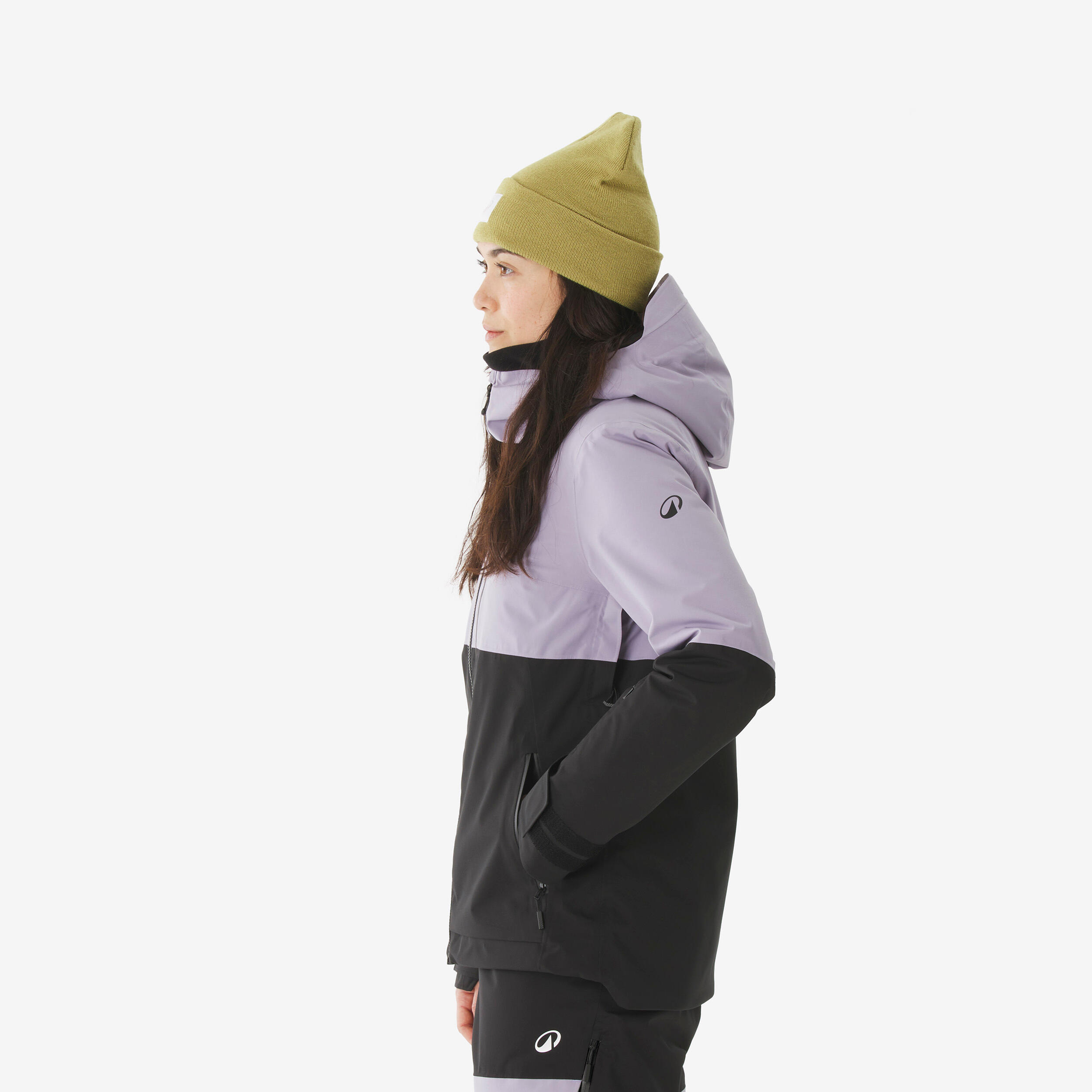 Manteau de ski et planche à neige chaud et respirant femme, 500 AM 14/30