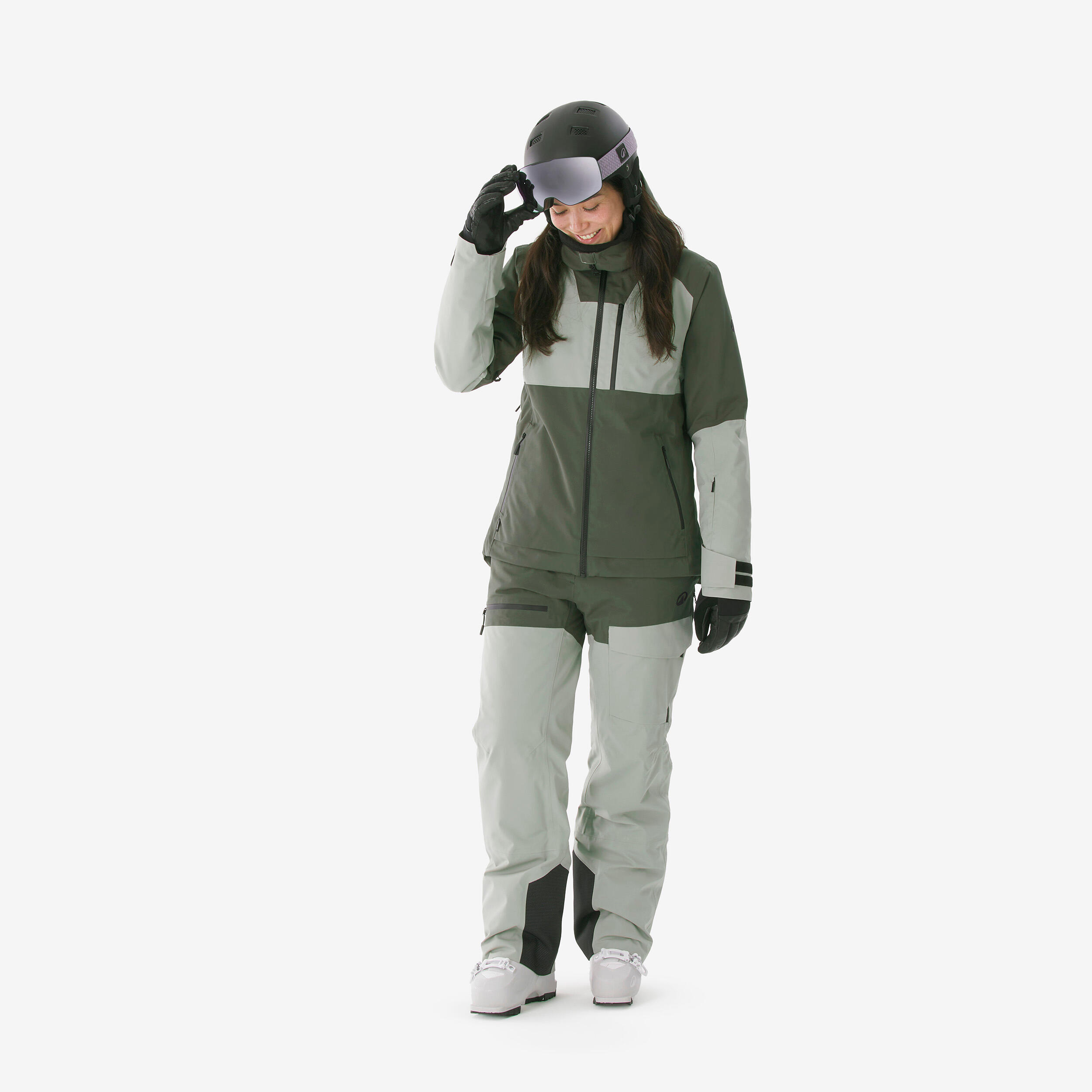 Pantalon de ski et planche à neige imperméable et respirant femme, 500 AM 3/16