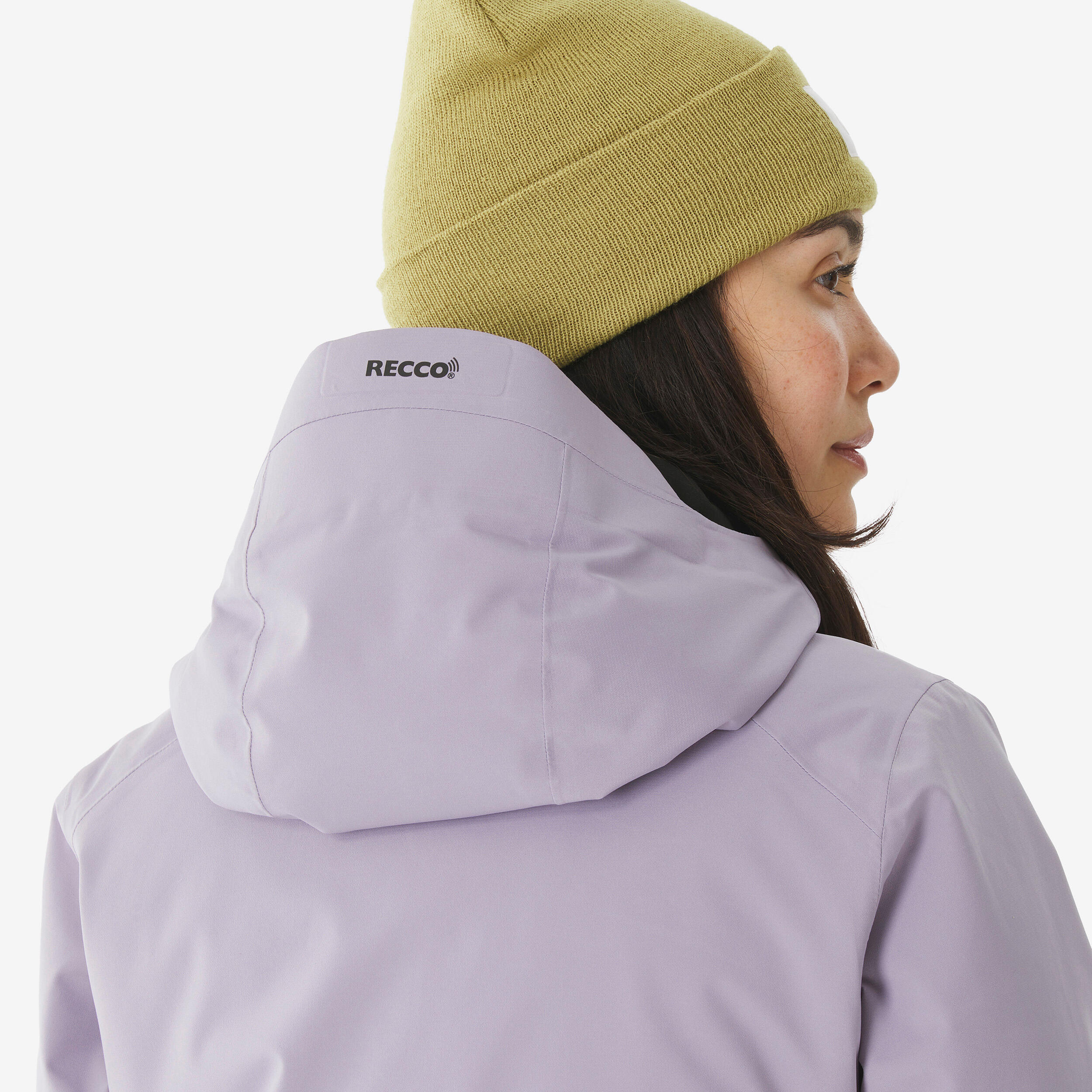 Manteau de ski et planche à neige chaud et respirant femme, 500 AM 11/30