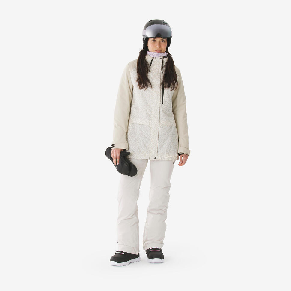 Kurtka narciarska i snowboardowa damska Quechua 500 long
