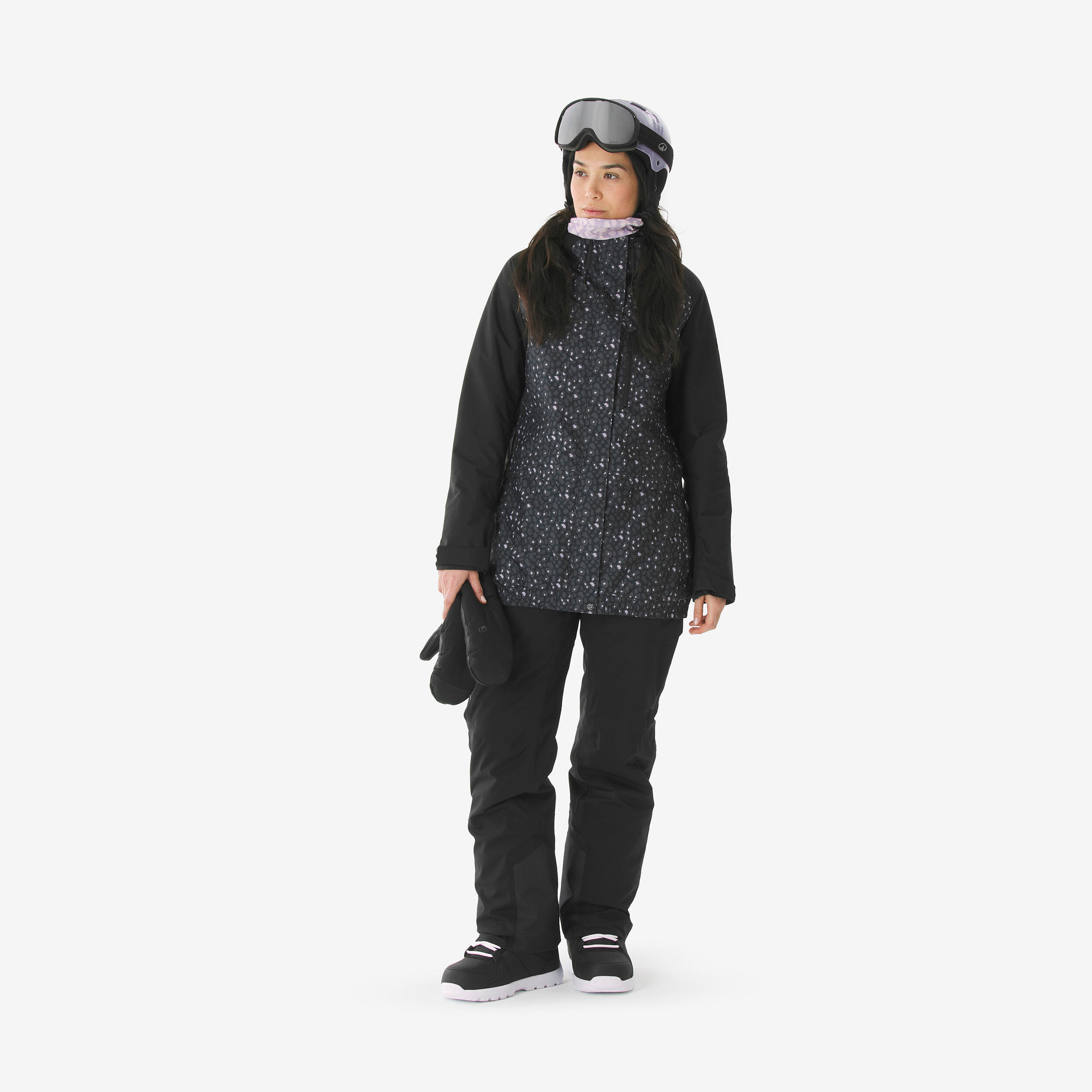Kurtka narciarska i snowboardowa damska Quechua 500 long 2/10