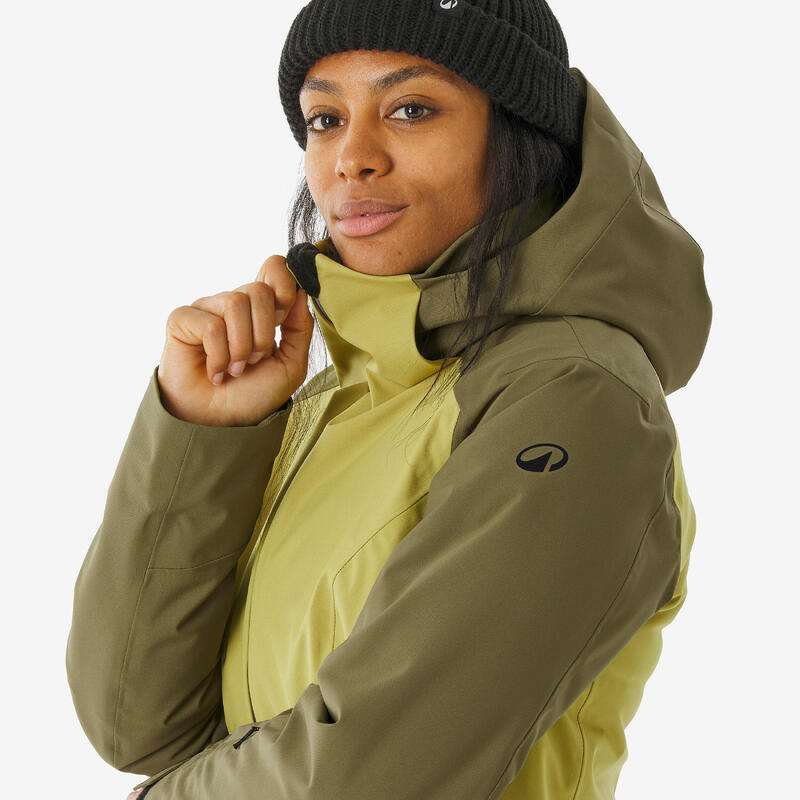 Dámská lyžařská a snowboardová bunda hřejivá nepromokavá JKT 500