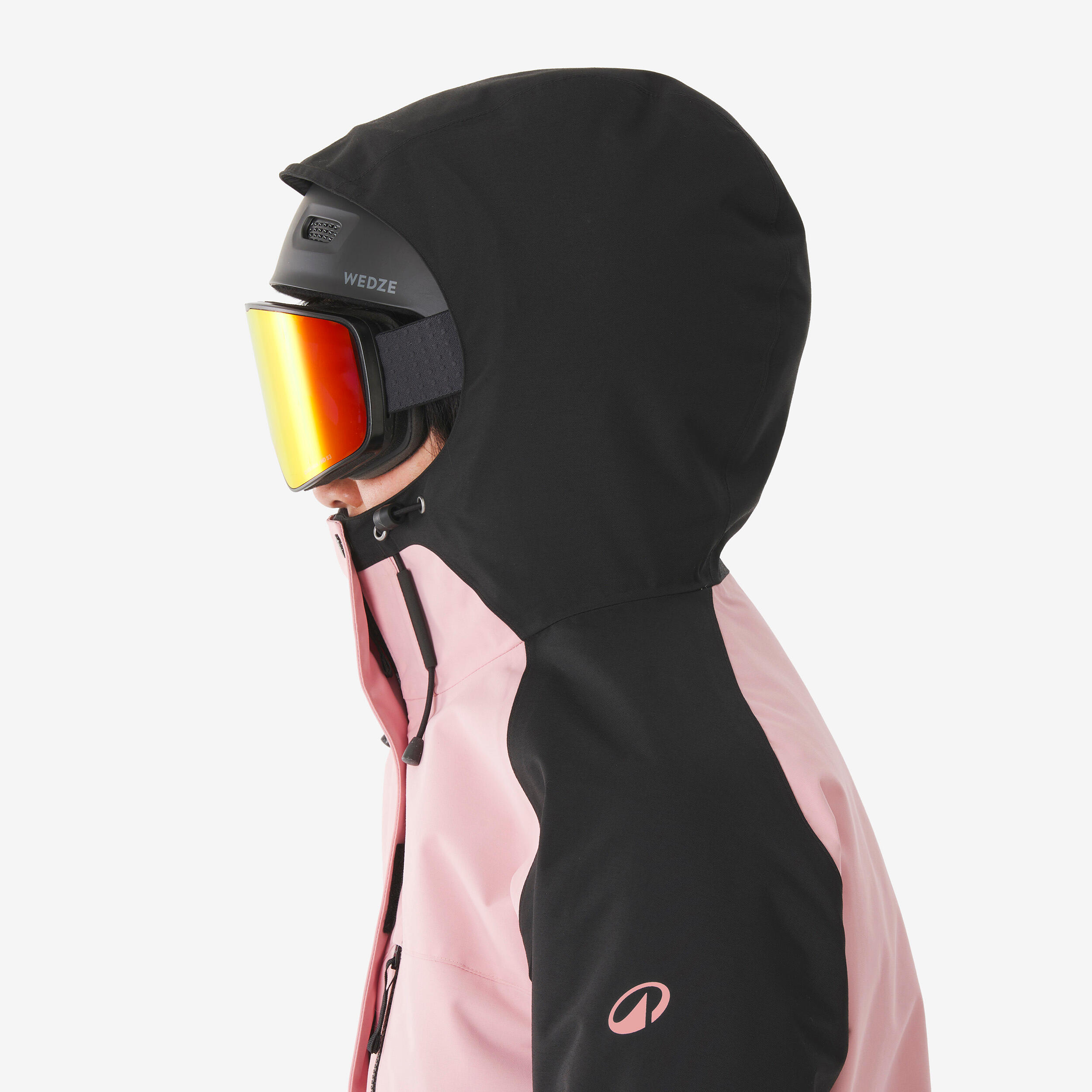 Women’s Long, Warm Ski and Snowboard Jacket 500 - Pink 7/14