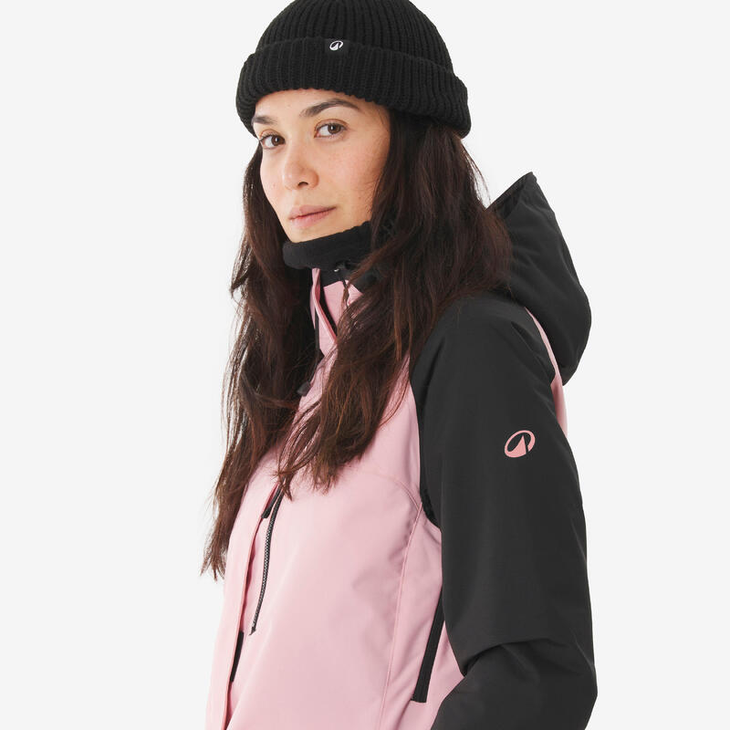 Kadın Kayak/Snowboard Montu - Pembe - 500 Long