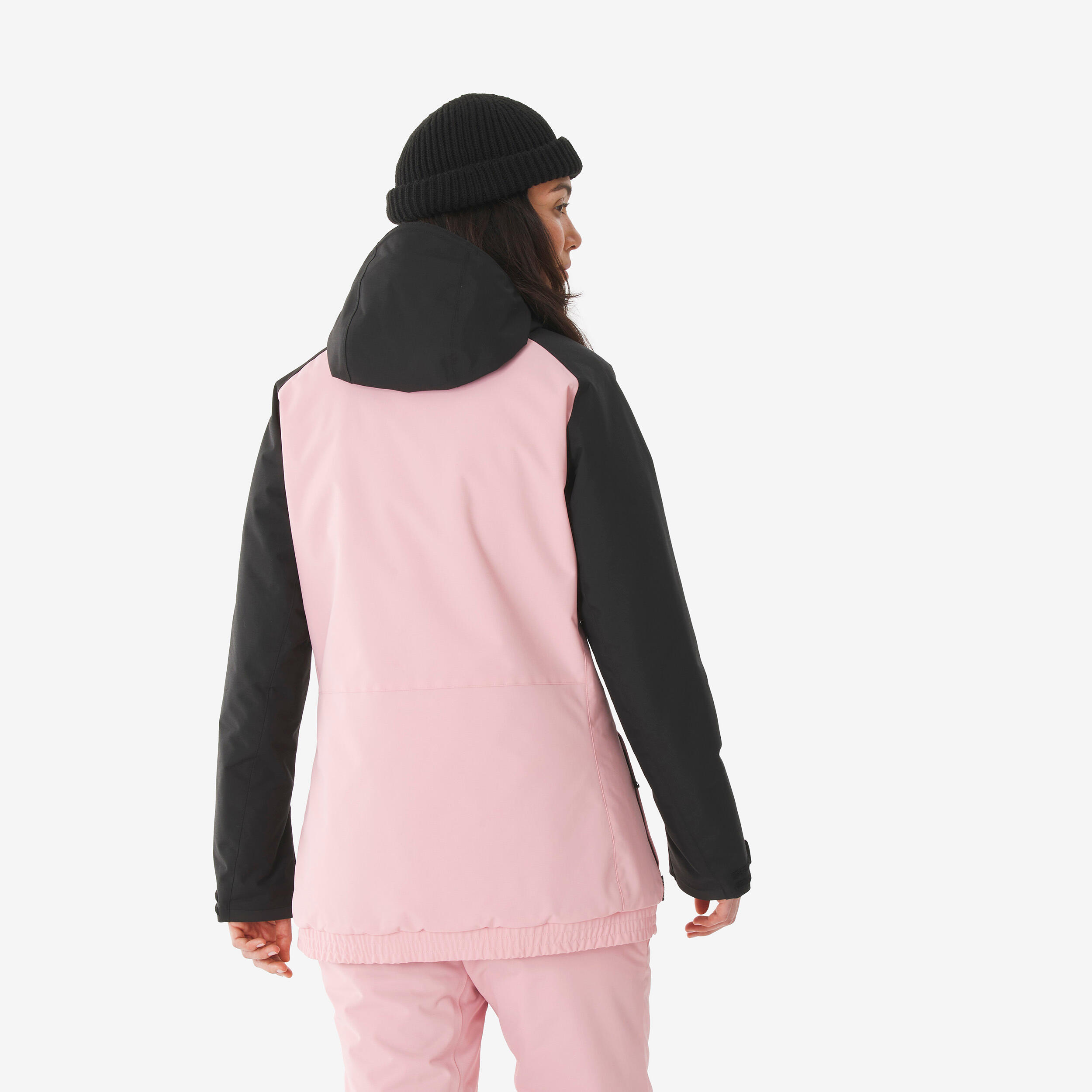 Women’s Long, Warm Ski and Snowboard Jacket 500 - Pink 3/14