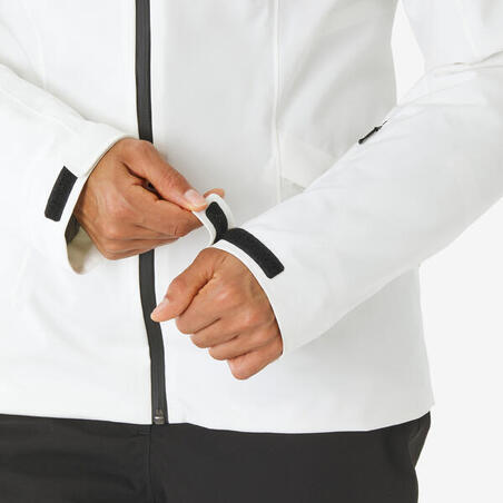 Куртка жіноча 500 для лижного спорту та сноубордингу біла