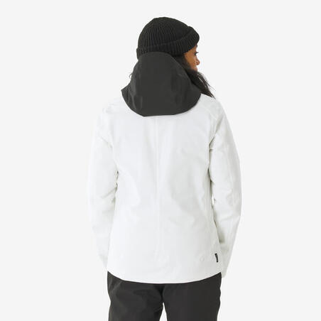 Куртка жіноча 500 для лижного спорту та сноубордингу біла