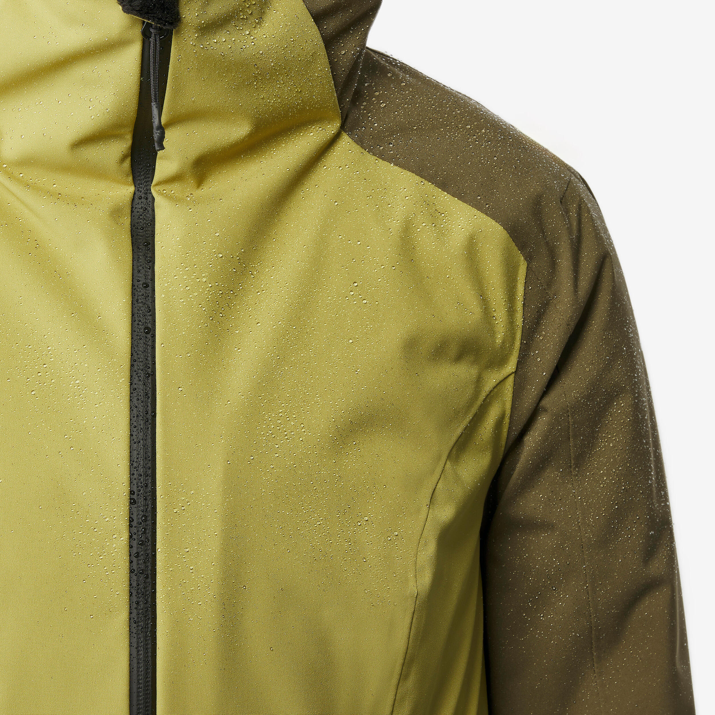 Veste de ski et snowboard chaude et imperméable femme, JKT 500 kaki 5/10