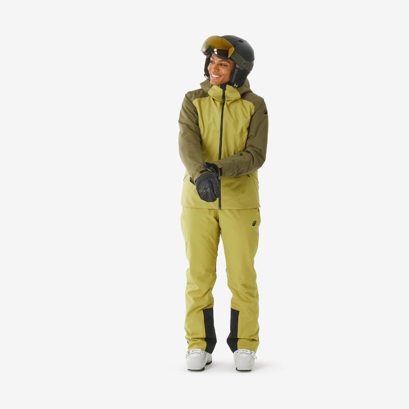 Dámská lyžařská a snowboardová bunda hřejivá nepromokavá JKT 500