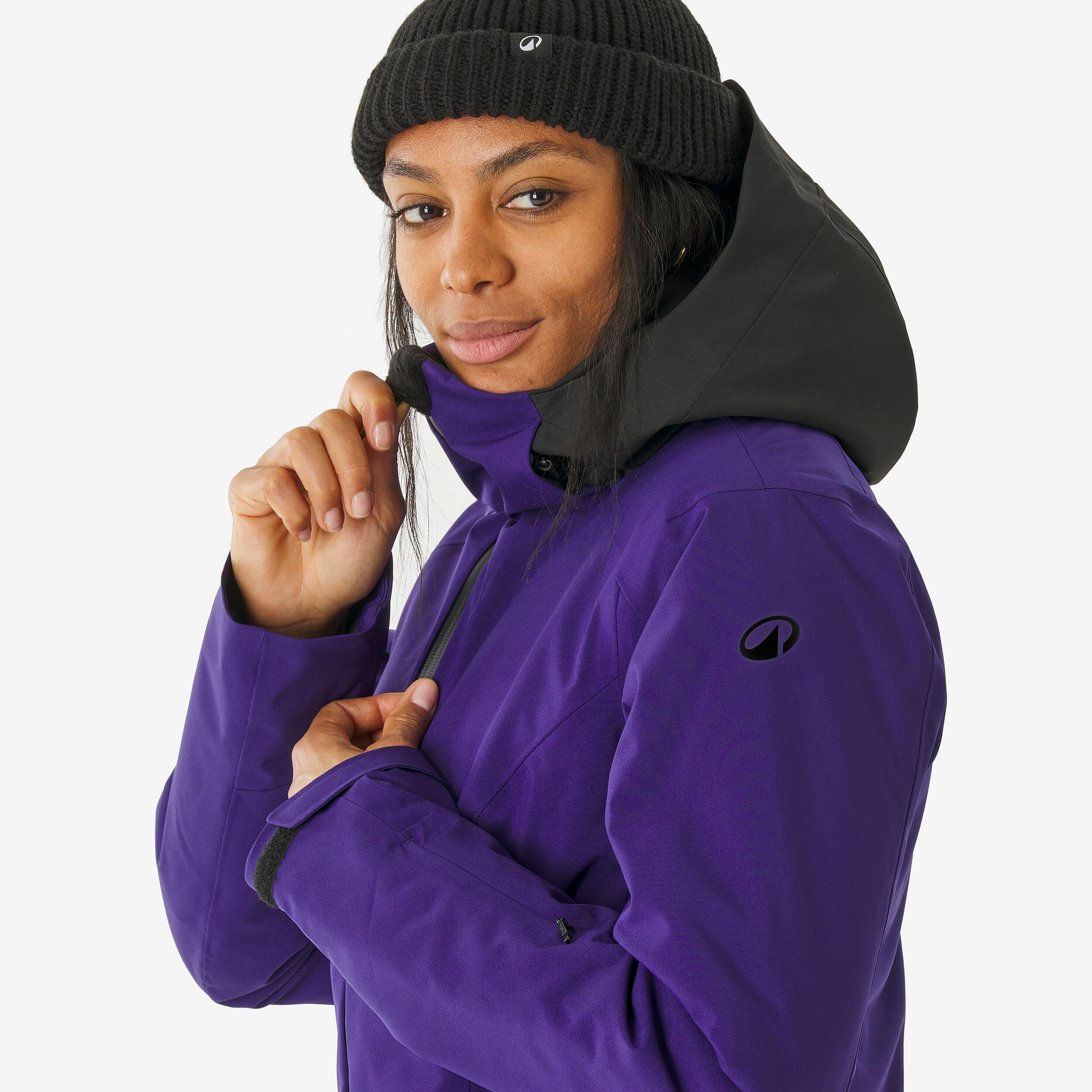 Manteau de ski et planche à neige tout-terrain imperméable femme, 500 4/11